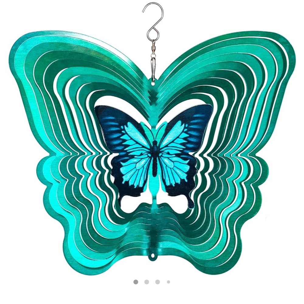 Unopened butterfly windspinner